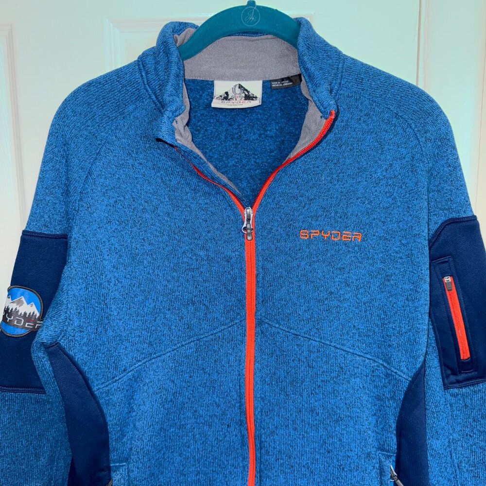 Spyder Men's Empire Full-Zip Jacket Blue Size M - Picture 2 of 12